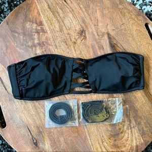 PINK bandeau bikini top